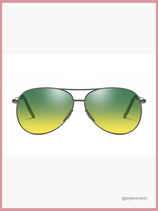 Night Vision Aviator Anti Glare Polarized Driving Glasses